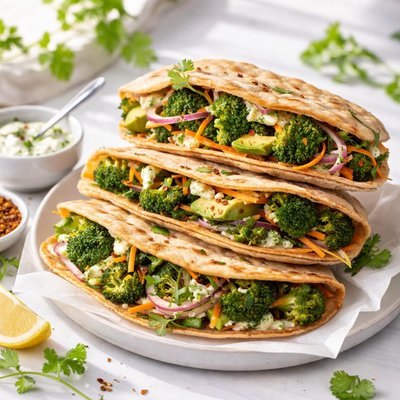 Image of Broccoli Chapati Sandwiches