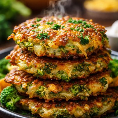 Image of Broccoli Cheddar Latkes