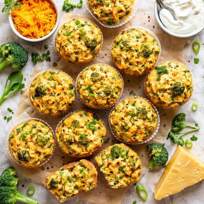 Image of Broccoli Cheddar Muffins