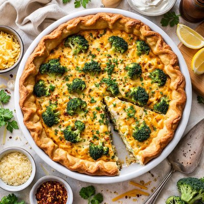 Image of Broccoli Cheddar Pie