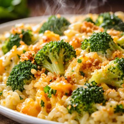 Image of Broccoli Cheese Casserole with Rice