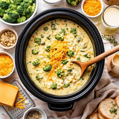 Image of Broccoli Cheese Soup for the Crock Pot