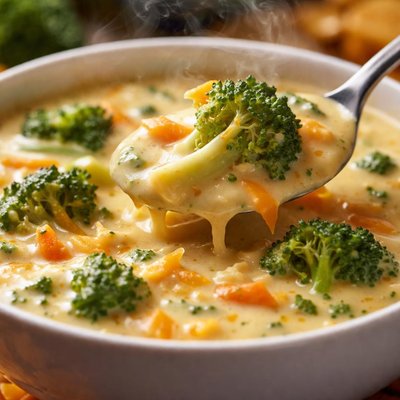 Image of Broccoli Cheese Soup for Two