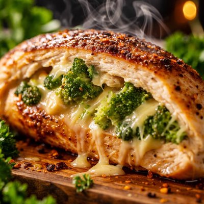 Image of Broccoli Cheese Stuffed Chicken