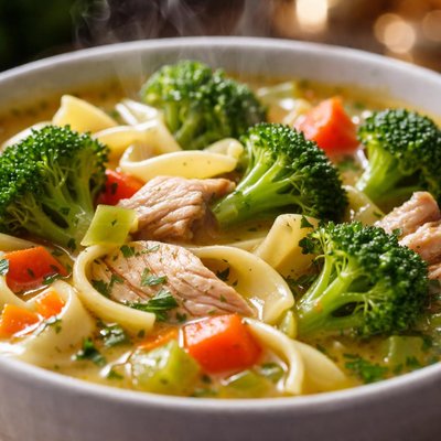 Image of Broccoli Chicken Noodle Soup