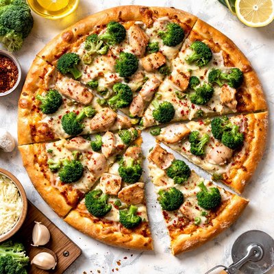 Image of Broccoli Chicken Pizza