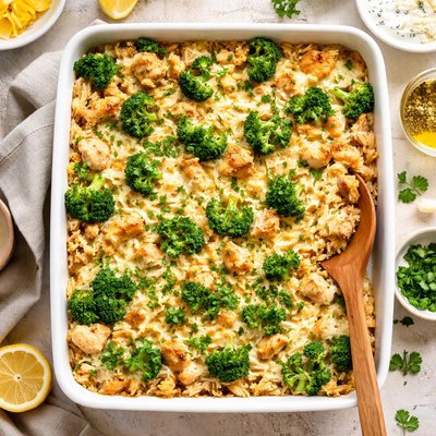 Image of Broccoli Chicken Rice Casserole Low Fat