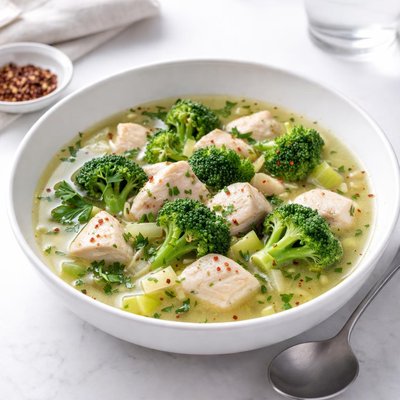 Image of Broccoli Chicken Soup Hcg Phase 2
