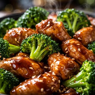 Image of Broccoli Chicken with Hoisin Sauce