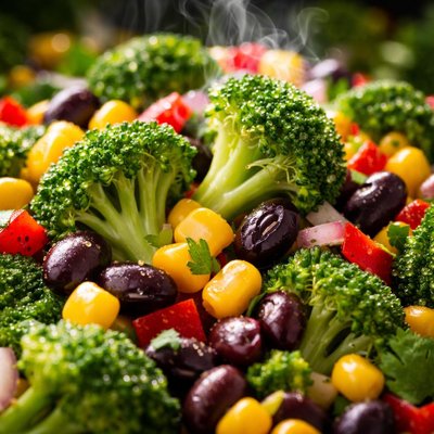 Image of Broccoli Corn and Black Bean Salad