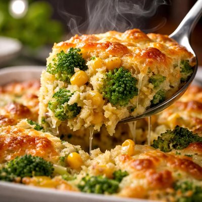 Image of Broccoli Cornbread Casserole