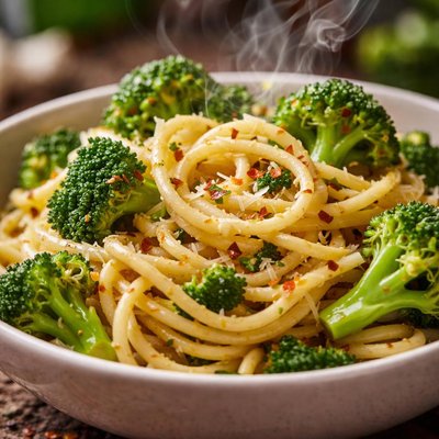 Image of Broccoli Garlic Pasta for One