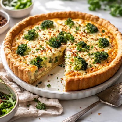 Image of Broccoli Ham Quiche