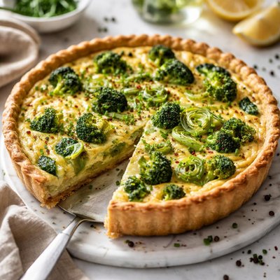 Image of Broccoli Leek Quiche