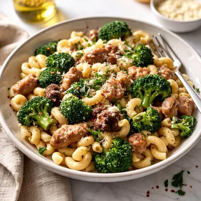 Image of Broccoli Macaroni with Sausage