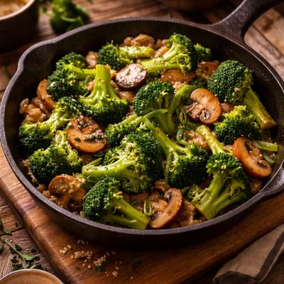 Image of Broccoli Mushroom Stir Fry