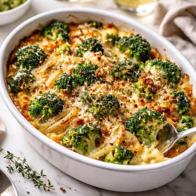 Image of Broccoli Onion Au Gratin