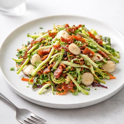Image of Broccoli Slaw with Turkey Bacon and Water Chestnuts