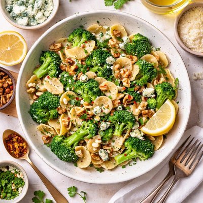 Image of Broccoli Walnut Blue Cheese Pasta