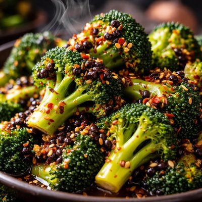 Image of Broccoli with Black Bean Garlic Sauce