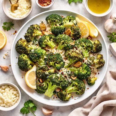 Image of Broccoli with Garlic and Parmesan Cheese