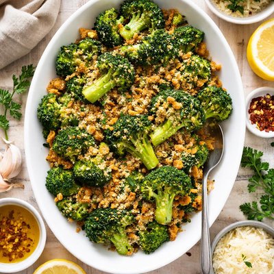 Image of Broccoli with Herbed Bread Crumbs