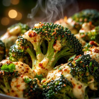 Image of Broccoli with Indian Spiced Yogurt