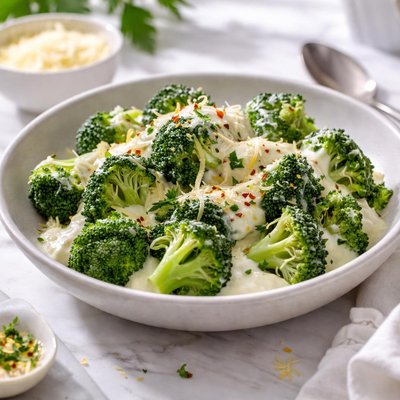 Image of Broccoli with White Sauce