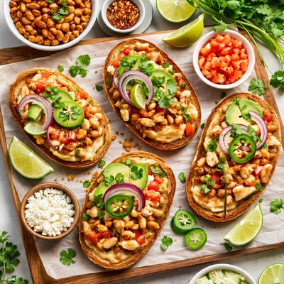 Image of Broiled Bean Sandwiches