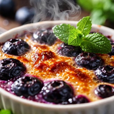 Image of Broiled Blueberry Dessert