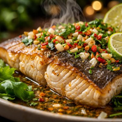 Image of Broiled Caribbean Sea Bass