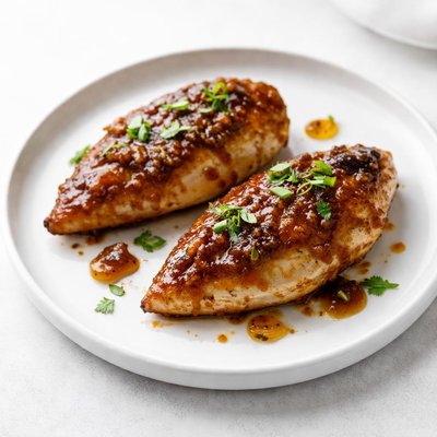 Image of Broiled Chicken Breasts with Chutney Glaze
