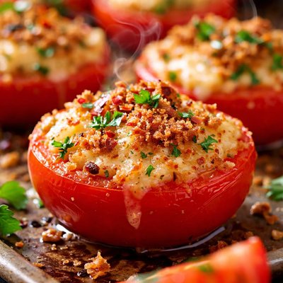 Image of Broiled Deviled Tomatoes