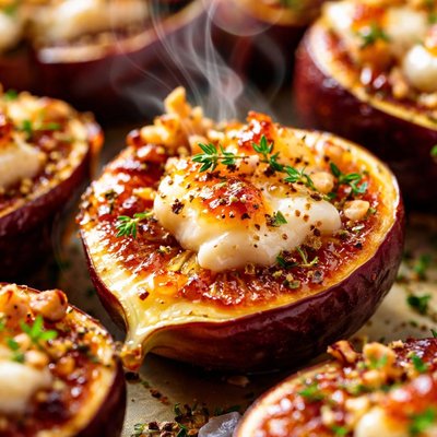 Image of Broiled Figs with Goat Cheese