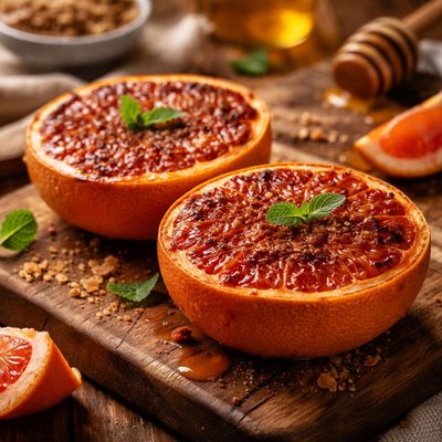 Image of Broiled Grapefruit Halves