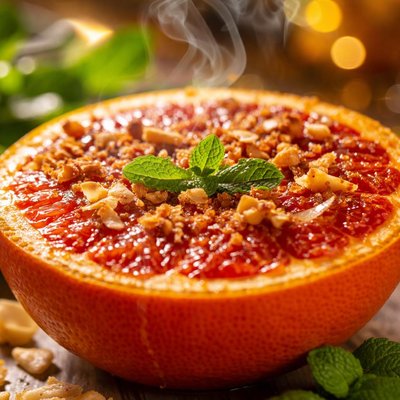 Image of Broiled Grapefruit with Coconut