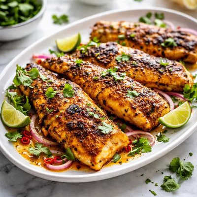 Image of Broiled Indian Spiced Fish