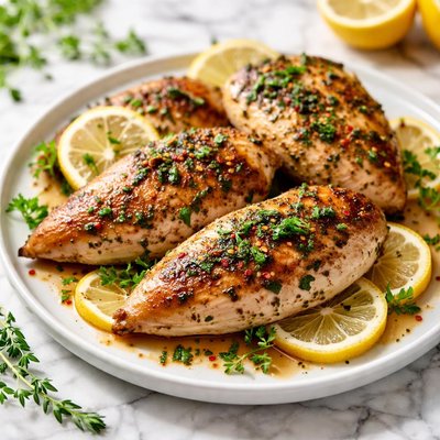 Image of Broiled Lemon Herb Chicken