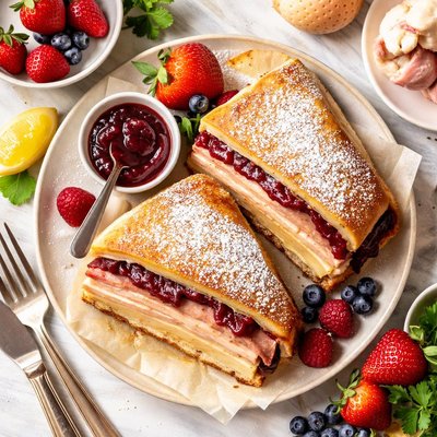 Image of Broiled Monte Cristo Sandwich