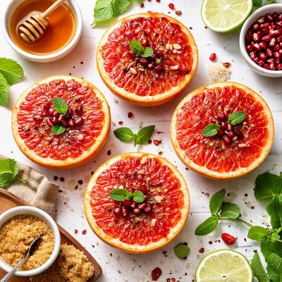 Image of Broiled Pink Grapefruit