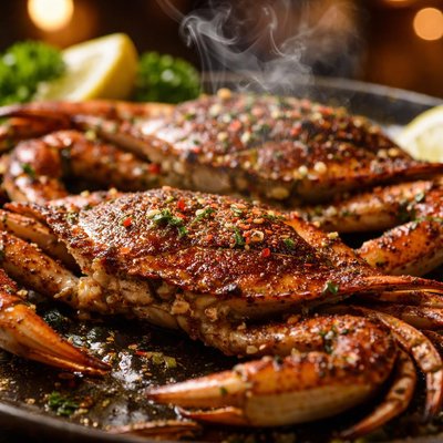 Image of Broiled Soft Shelled Crabs