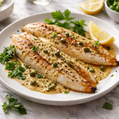 Image of Broiled Sole with Mustard Sauce