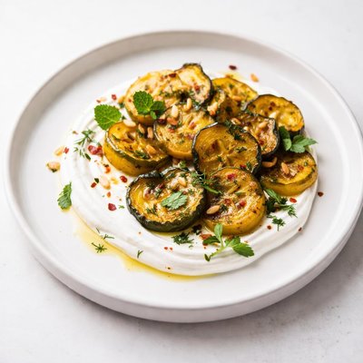 Image of Broiled Squash with Yogurt