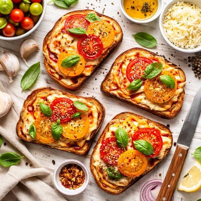 Image of Broiled Tomato Cheese Sandwich
