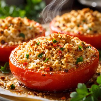 Image of Broiled Tomatoes with Horseradish