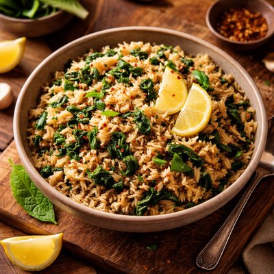 Image of Brown Basmati Rice with Sorrel and Lemon