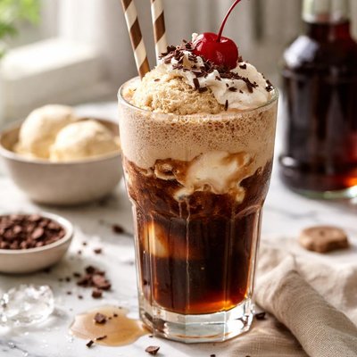 Image of Brown Cow Root Beer or Cola Float