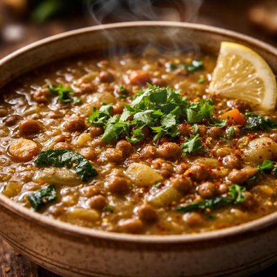 Image of Brown Lentil Soup Sharbat Adas Buni