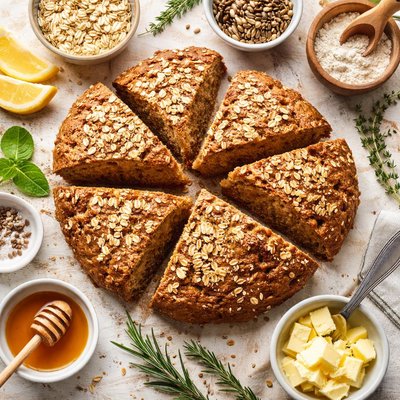 Image of Brown Oatmeal Soda Bread