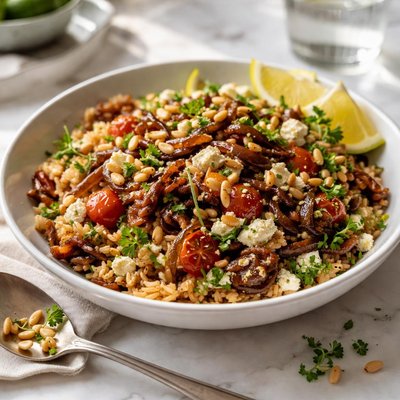 Image of Brown Rice and Caramelized Onion Salad
